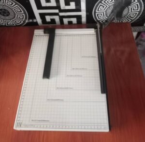 Photo of a paper cutter.